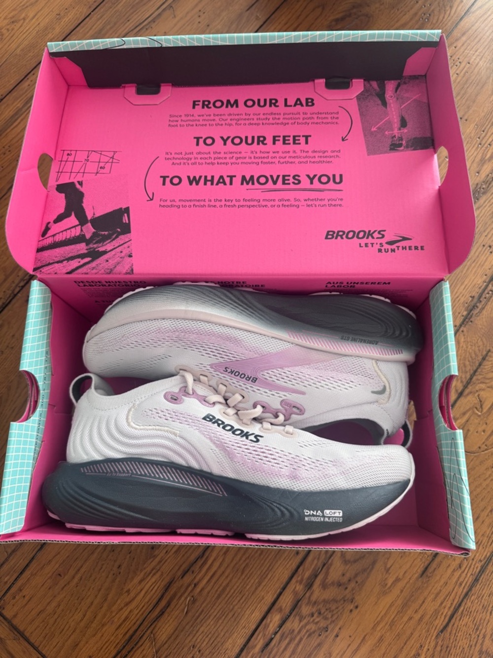 Brooks Women's Adrenaline GTS 25 Mauve Ebony Pink Size 8.5